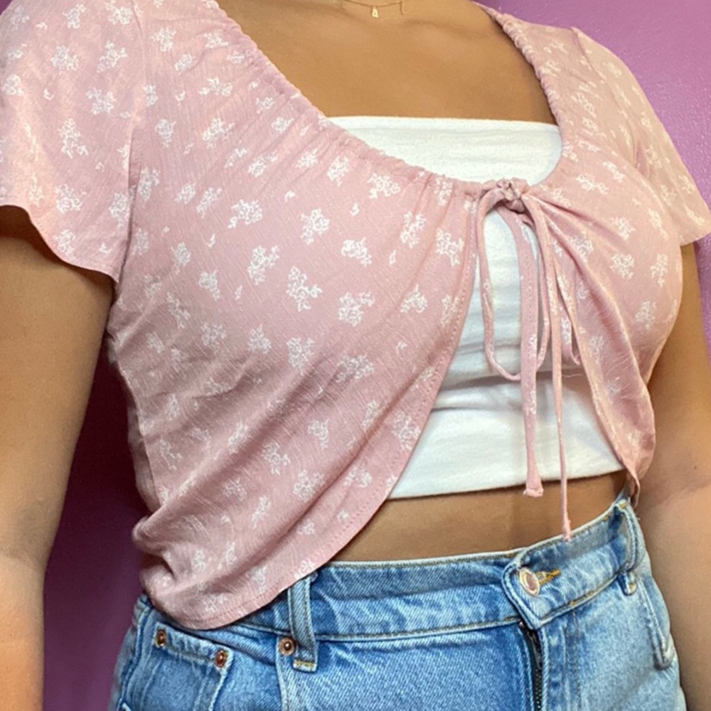 Pacsun tie front top